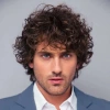 High-end quality European and American wig men's short straight hair gradient color false head cover Specification image